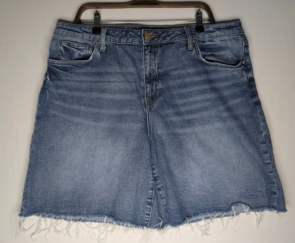 Kut from the Kloth Denim Cutoff Shorts Classic 5-Pocket Jean Shorts Blue Sz 16